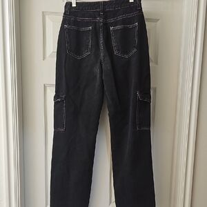 Shein Women's Black Cargo Pant Size Small (26 Inch Waist)